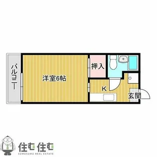 シティハイム大橋Ⅰ【1階】の間取り