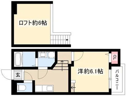 Creo八田弐番館【1階】の間取り