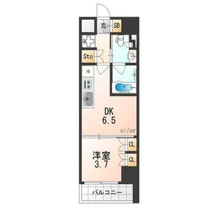 大阪府大阪市淀川区塚本2丁目【マンション】の間取り