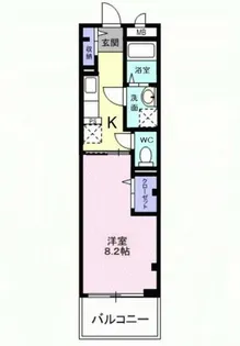 ライジングサン雅【1階】の間取り