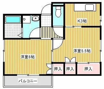 ベルハイツM【102号室】の間取り