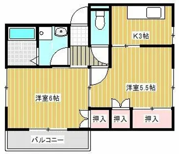 ベルハイツM【102号室】の間取り