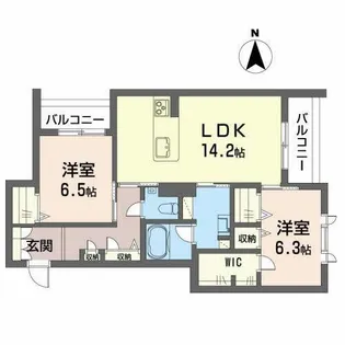 シャーメゾン アヴニール【0305号室】の間取り