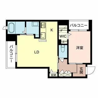 カーサレジオ山坂【0305号室】の間取り