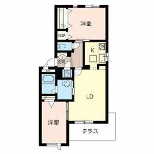 シャーメゾン サワヴィラージュII B【0106号室】の間取り