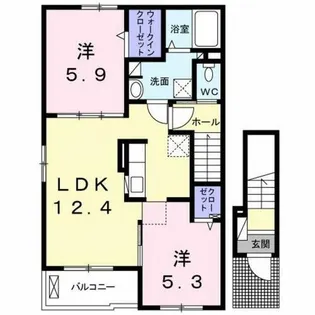 フルール【2階】の間取り