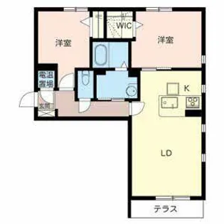 ラ・コルヌイエ【0101号室】の間取り