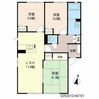 トレ アマーレ【1階】の間取り