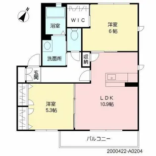 グラン シャリオ【2階】の間取り