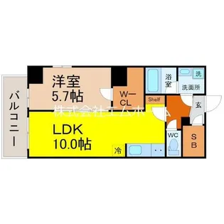 オークスクエア吹上【8階】の間取り