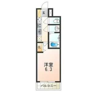 大阪府大阪市淀川区加島1丁目【マンション】の間取り