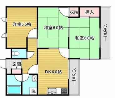 ジーライズ東灘深江【3階】の間取り