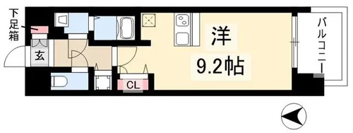 プレサンス久屋大通セントラルパーク【3階】の間取り