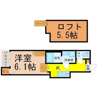 Felice Malva Takabata(フェリーチェマルヴァタカバ【1階】の間取り