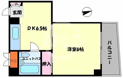 エビスマンション【4階】の間取り