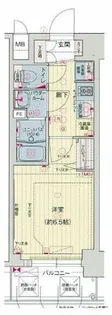 プレサンスOSAKA DOMECITYスクエア【8階】の間取り