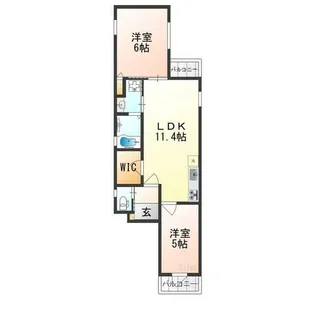 京都グランデ五番館【2階】の間取り