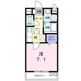 メゾン・ド・きぬかけ【1階】の間取り