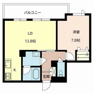 グランテージ高槻【4階】の間取り