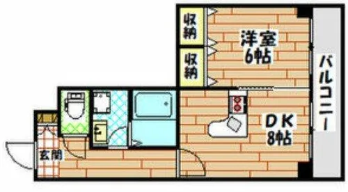 コーラルハイツ平野【2階】の間取り