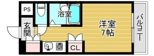 インターナショナル関目【6階】の間取り