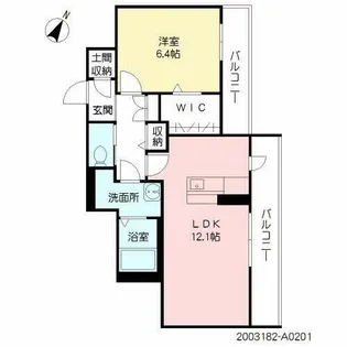 シャーメゾン静【A0201号室】の間取り