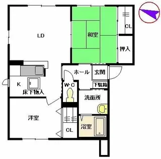 グラン・シャーメゾン B棟【B0101号室】の間取り