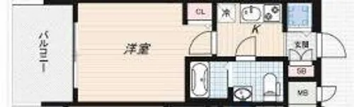 LUMINOUS桜川【12階】の間取り