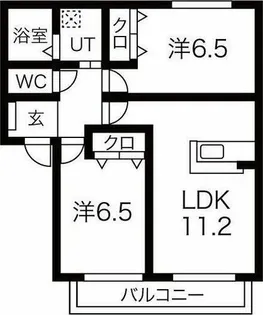 サン・メゾン山北【1階】の間取り