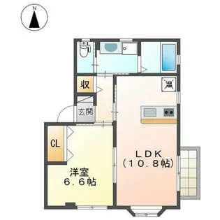 FIRST COURT【A号室】の間取り