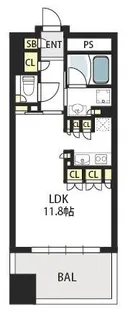 ガリレイ新町【6階】の間取り
