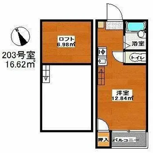マキシム吉塚駅前【2階】の間取り