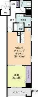 BPRレジデンス金山【8階】の間取り