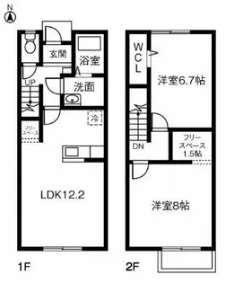 Plussum Court前田町【1階】の間取り