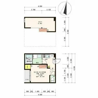 エスペランサ香椎【2階】の間取り