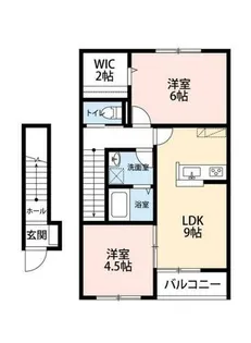 サンハイム浜町Ⅱ【202号室】の間取り