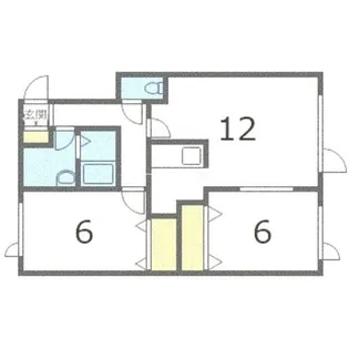 北海道札幌市手稲区星置一条8丁目【アパート】の間取り