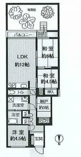 御影グランドハイツ【111号室】の間取り