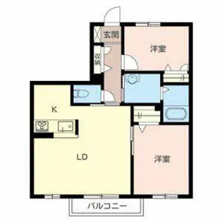 メゾン中野【0202号室】の間取り