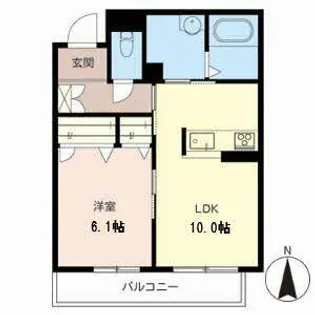 シャーメゾン御前【0302号室】の間取り