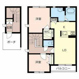 シャーメゾン御所ノ内本町【0201号室】の間取り