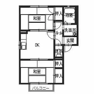 ハイツリバーウエスト【0201号室】の間取り