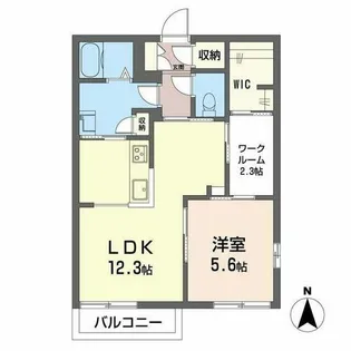 フォーラム26【B201号室】の間取り
