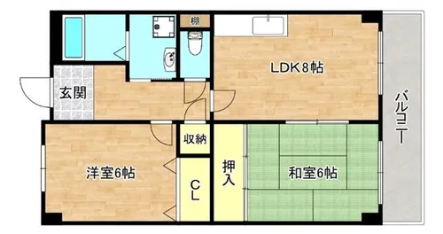 DWELL ASANO【3階】の間取り