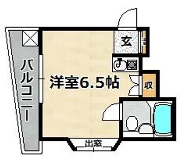 鈴蘭台東町アパート【101号室】の間取り