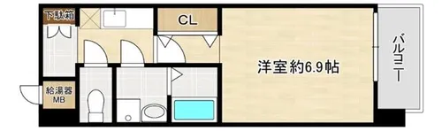 Live Casa城東中央【4階】の間取り