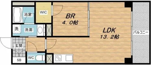 ブリリアント同心【7階】の間取り