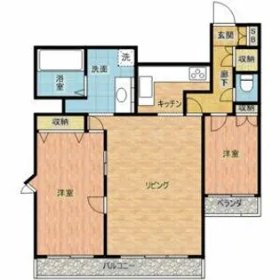 三旺マンション第2新栄【11階】の間取り