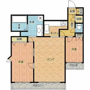 三旺マンション第2新栄【11階】の間取り