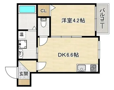 パシフィック千林【2階】の間取り